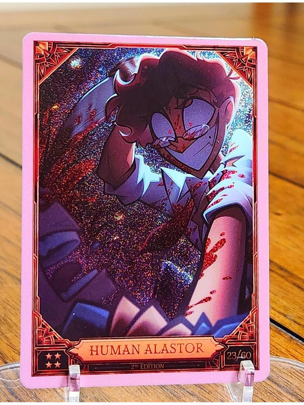 Human Alastor foil trading card  - Hazbin Hotel